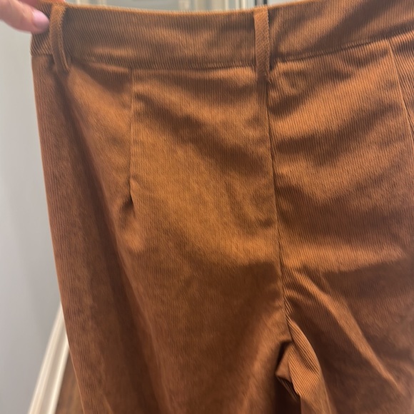 JAMES PERSE white shirt, AND Rich, brown wide leg SHEIN corduroys - Picture 8 of 8